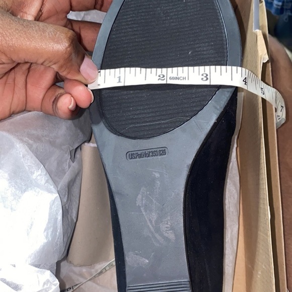 New Callie Faux Suede Wedge in size 12 wide width - Picture 5 of 5